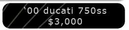 00 ducati 750ss $3000